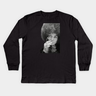 Angela Davis Kids Long Sleeve T-Shirt